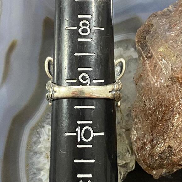 Carolyn Pollack Southwestern Style Sterling Lapis Dragonfly Ring S 9.25 & 10.25 - Picture 10 of 10